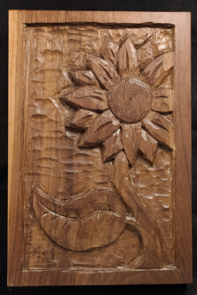Wood Carving in Walnut by Jay Trefethen